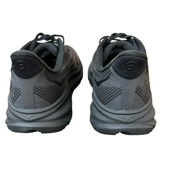 New Hoka Clifton Running Shoes Size 8 Black Breathable Athletic Sneaker Shoes - Picture 5 of 10